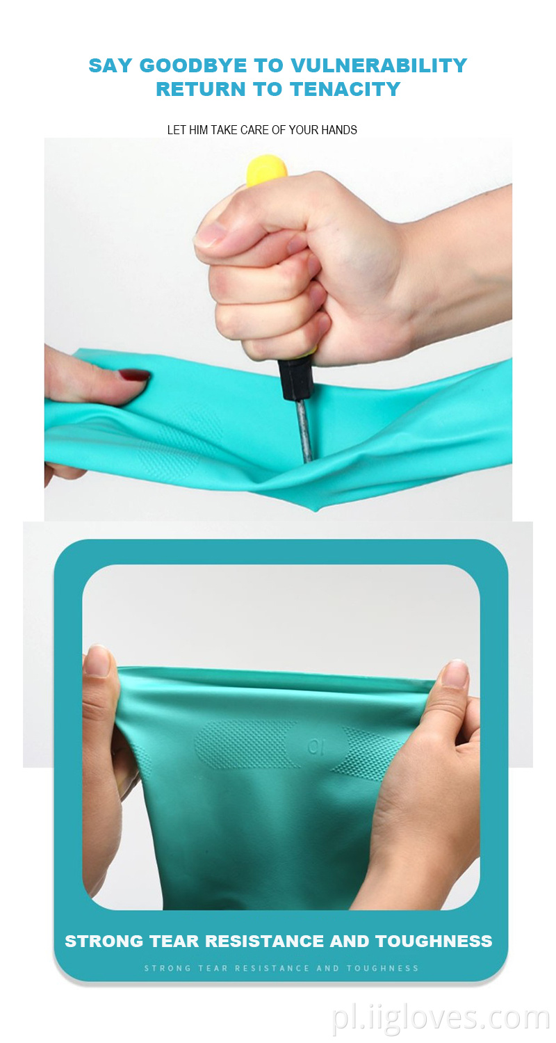 Bezpłatne próbki długie mankiet rękawiczki nitrylowe 15 mil/wodoodporne rękawiczki do mycia samochodowego/wyłożone rękawiczki chemiczne